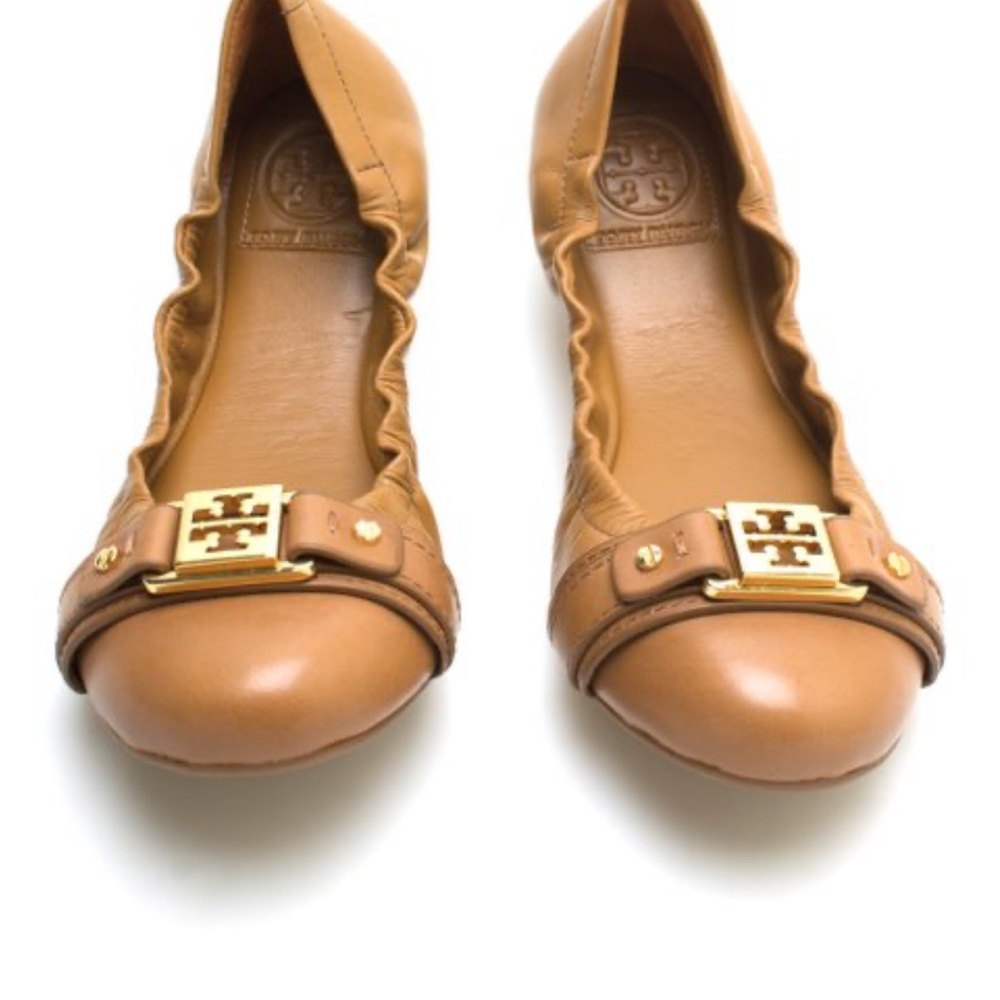 Tory Burch Ambrose Ballet Flats in Royal Tan